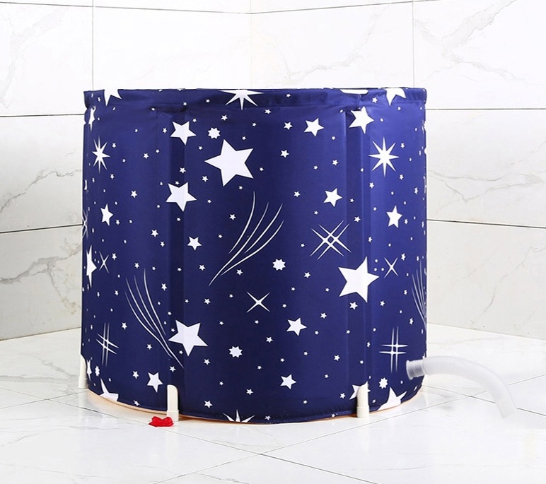 新光折りたたみ式1人浴槽半身浴移動式ミニホームスパ