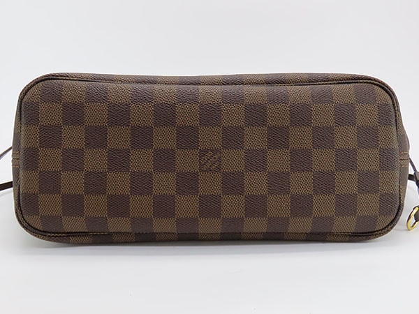 美品ルイヴィトンダミエネヴァーフルPMトートバッグショルダーバッグダークブラウンレッド内側N51109 美品ルイヴィトンダミエネヴァーフルPMトートバッグショルダーバッグダークブラウンレッド内側N51109