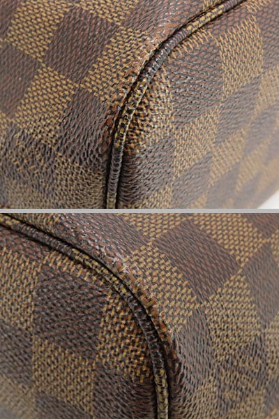 美品ルイヴィトンダミエネヴァーフルPMトートバッグショルダーバッグダークブラウンレッド内側N51109 美品ルイヴィトンダミエネヴァーフルPMトートバッグショルダーバッグダークブラウンレッド内側N51109