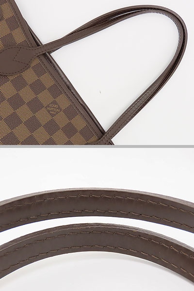 美品ルイヴィトンダミエネヴァーフルPMトートバッグショルダーバッグダークブラウンレッド内側N51109 美品ルイヴィトンダミエネヴァーフルPMトートバッグショルダーバッグダークブラウンレッド内側N51109