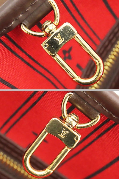 美品ルイヴィトンダミエネヴァーフルPMトートバッグショルダーバッグダークブラウンレッド内側N51109 美品ルイヴィトンダミエネヴァーフルPMトートバッグショルダーバッグダークブラウンレッド内側N51109