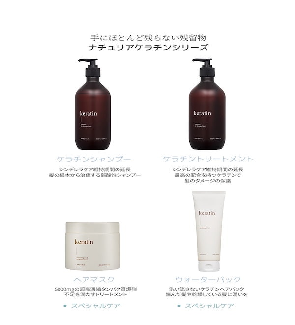 Qoo10] NATURIA professional ケラチンウォーターパック
