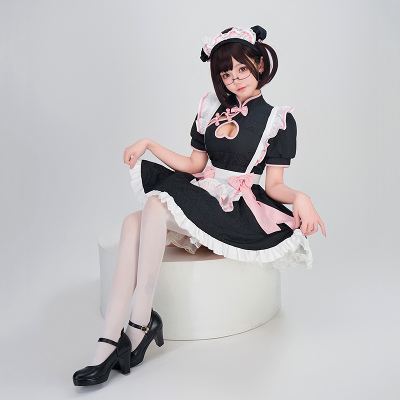 中国風ロリメイド衣装コスプレアニメソフトシスターコスロリータメイド制服ロリータドレス 中国風ロリメイド衣装コスプレアニメソフトシスターコスロリータメイド制服ロリータドレス