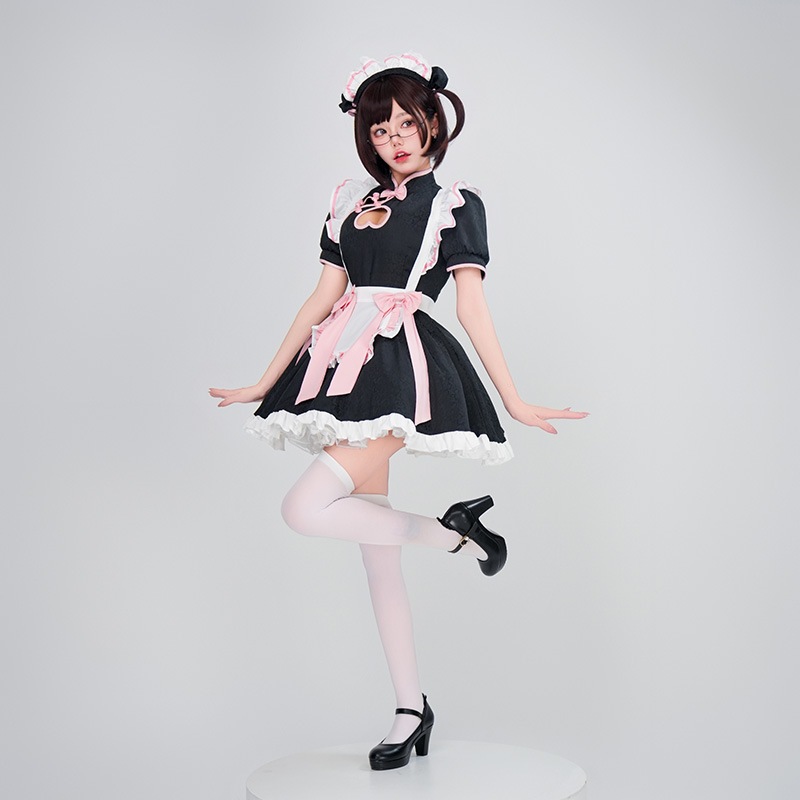 中国風ロリメイド衣装コスプレアニメソフトシスターコスロリータメイド制服ロリータドレス 中国風ロリメイド衣装コスプレアニメソフトシスターコスロリータメイド制服ロリータドレス