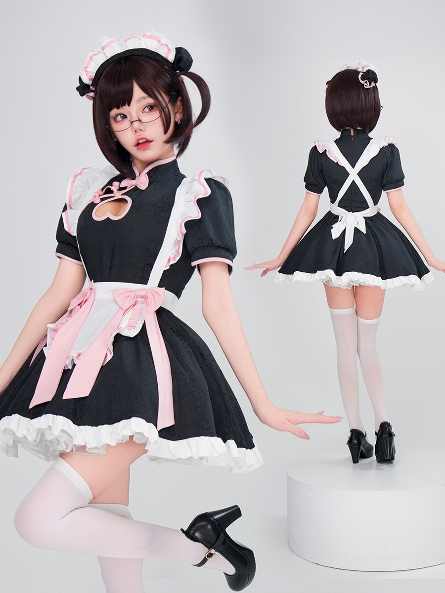 中国風ロリメイド衣装コスプレアニメソフトシスターコスロリータメイド制服ロリータドレス 中国風ロリメイド衣装コスプレアニメソフトシスターコスロリータメイド制服ロリータドレス