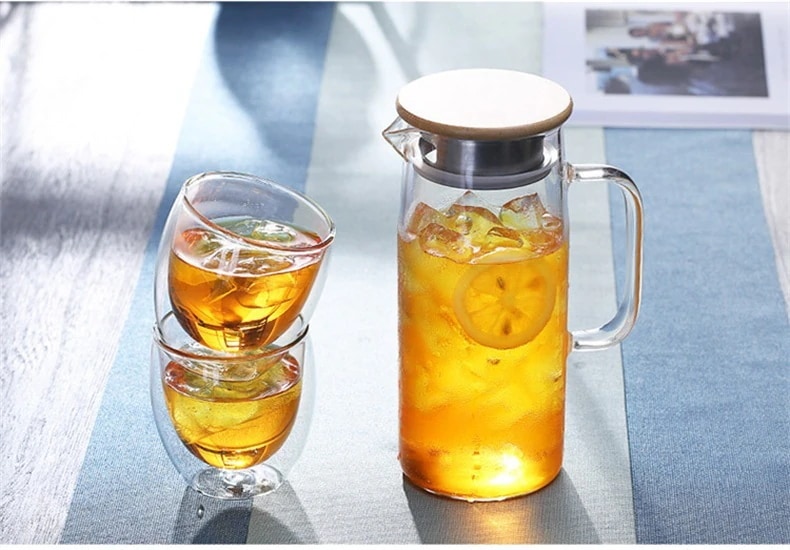 1つ買うとつ無料家庭用コールドケトル高ホウケイ酸ガラスコールドケトル大容量ジュースポットウォーターボトルガラスティーポット 1つ買うとつ無料家庭用コールドケトル高ホウケイ酸ガラスコールドケトル大容量ジュースポットウォーターボトルガラスティーポット