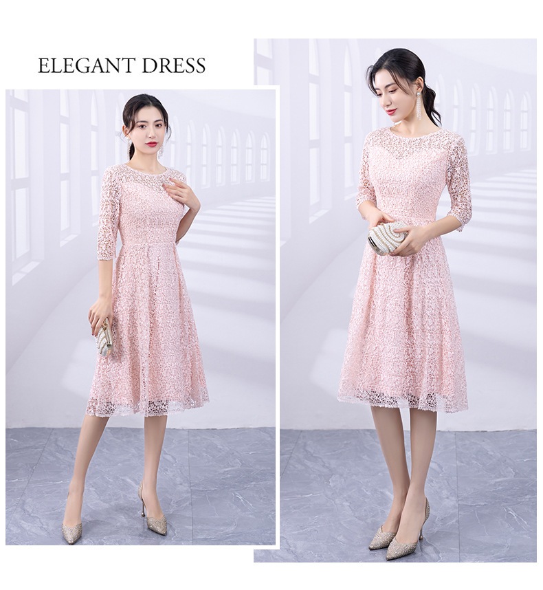 パーティードレス 結婚式 五分袖 ウエディング ミモレ丈 ワンピース レース 大人 成人式 安い 上品 お呼ばれ 食事会 二次会 20代 30代 パーティードレス 結婚式 五分袖 ウエディング ミモレ丈 ワンピース レース 大人 成人式 安い 上品 お呼ばれ 食事会 二次会 20代 30代