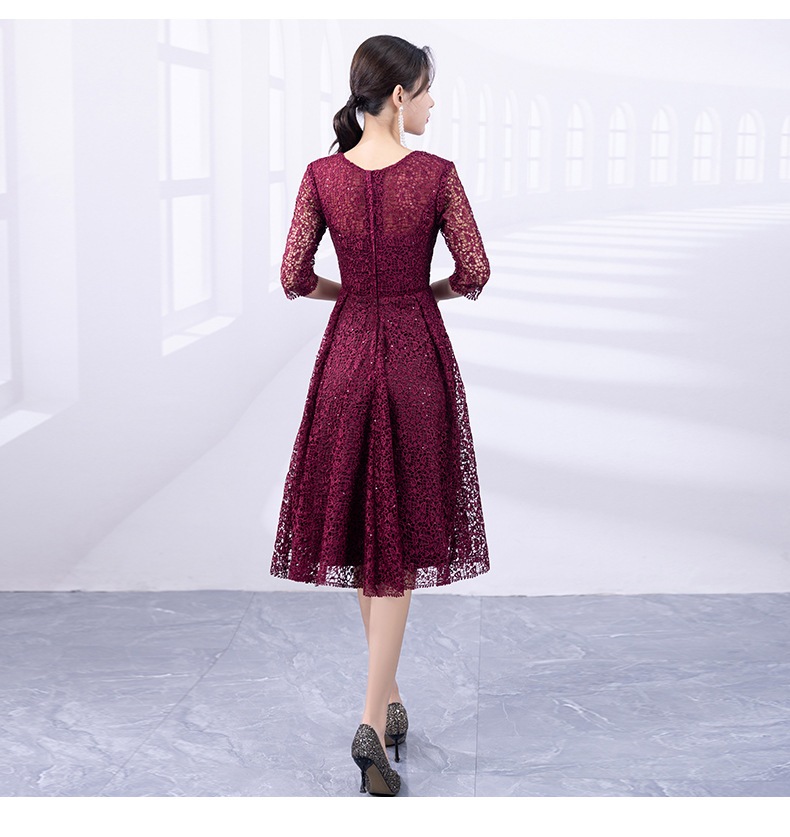 パーティードレス 結婚式 五分袖 ウエディング ミモレ丈 ワンピース レース 大人 成人式 安い 上品 お呼ばれ 食事会 二次会 20代 30代 パーティードレス 結婚式 五分袖 ウエディング ミモレ丈 ワンピース レース 大人 成人式 安い 上品 お呼ばれ 食事会 二次会 20代 30代