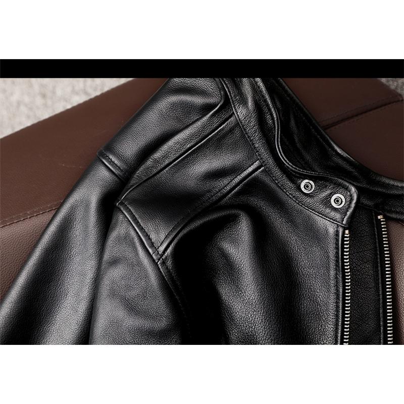 【美品】コーチ 牛革 レザージャケット スタジャン ブルゾン ブラウン XS COACH（コーチ） レザージャケット ブラウン メンズ XSサイズ