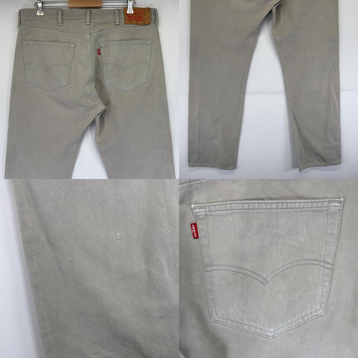 古着 デニムパンツ 501 ボタンフライ カラーデニム 大きいサイズ ジーパン ジーンズ w38 L32 グレー系 メンズ 古着 デニムパンツ 501 ボタンフライ カラーデニム 大きいサイズ ジーパン ジーンズ w38 L32 グレー系 メンズ