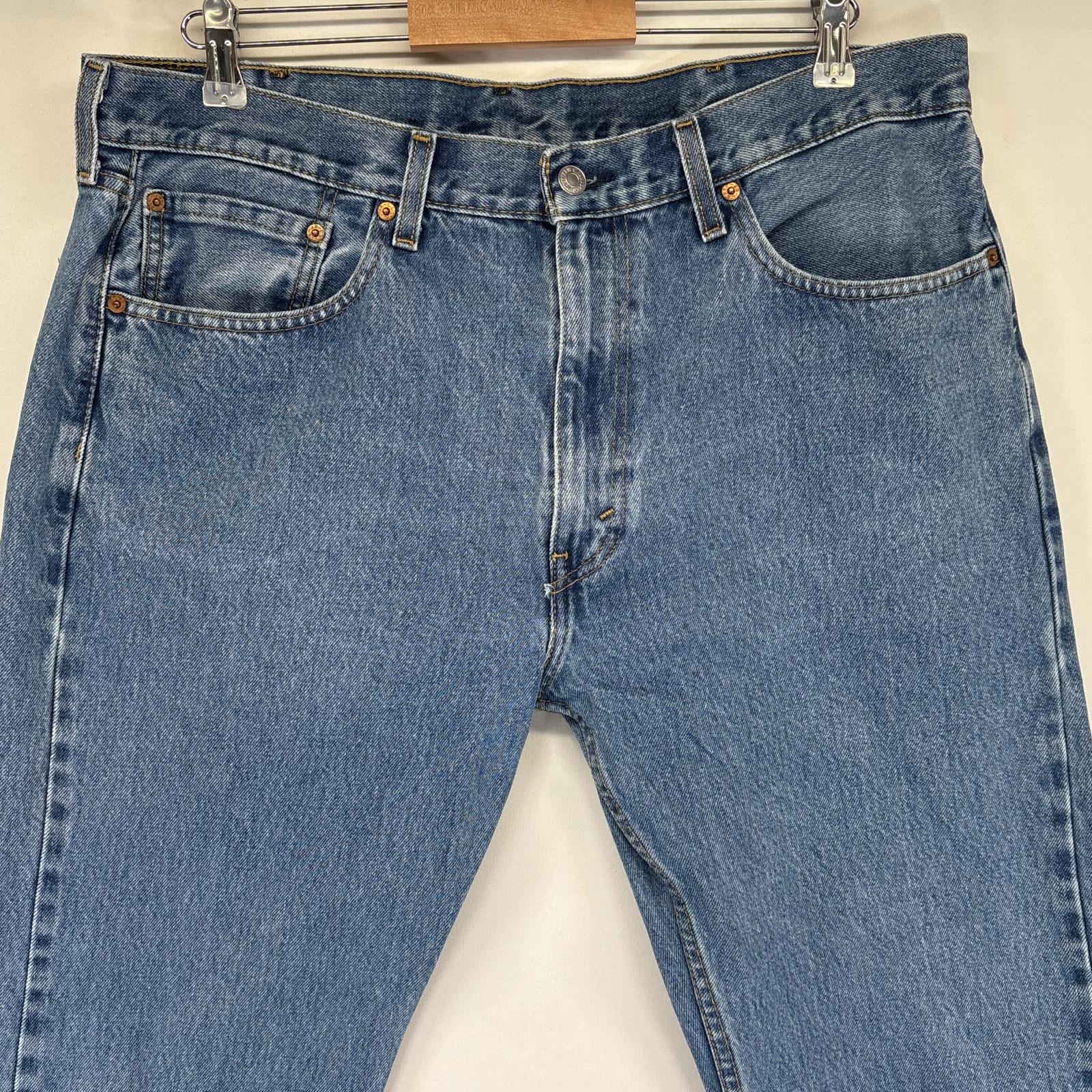 古着 デニムパンツ 505 ストレート ジーンズ ジーパン 5ポケット 長ズボン ジップフライ 大きいサイズ w38 L29 ブルー メンズ 古着 デニムパンツ 505 ストレート ジーンズ ジーパン 5ポケット 長ズボン ジップフライ 大きいサイズ w38 L29 ブルー メンズ