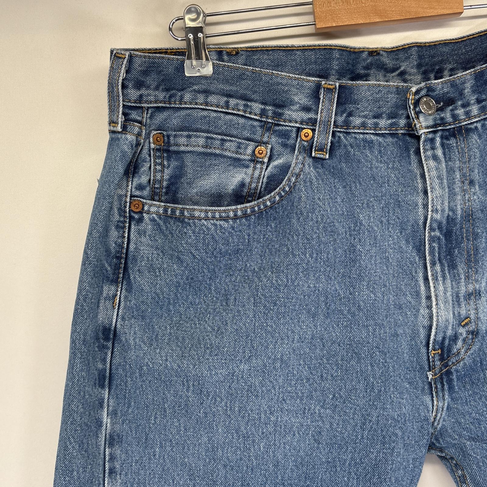 古着 デニムパンツ 505 ストレート ジーンズ ジーパン 5ポケット 長ズボン ジップフライ 大きいサイズ w38 L29 ブルー メンズ 古着 デニムパンツ 505 ストレート ジーンズ ジーパン 5ポケット 長ズボン ジップフライ 大きいサイズ w38 L29 ブルー メンズ