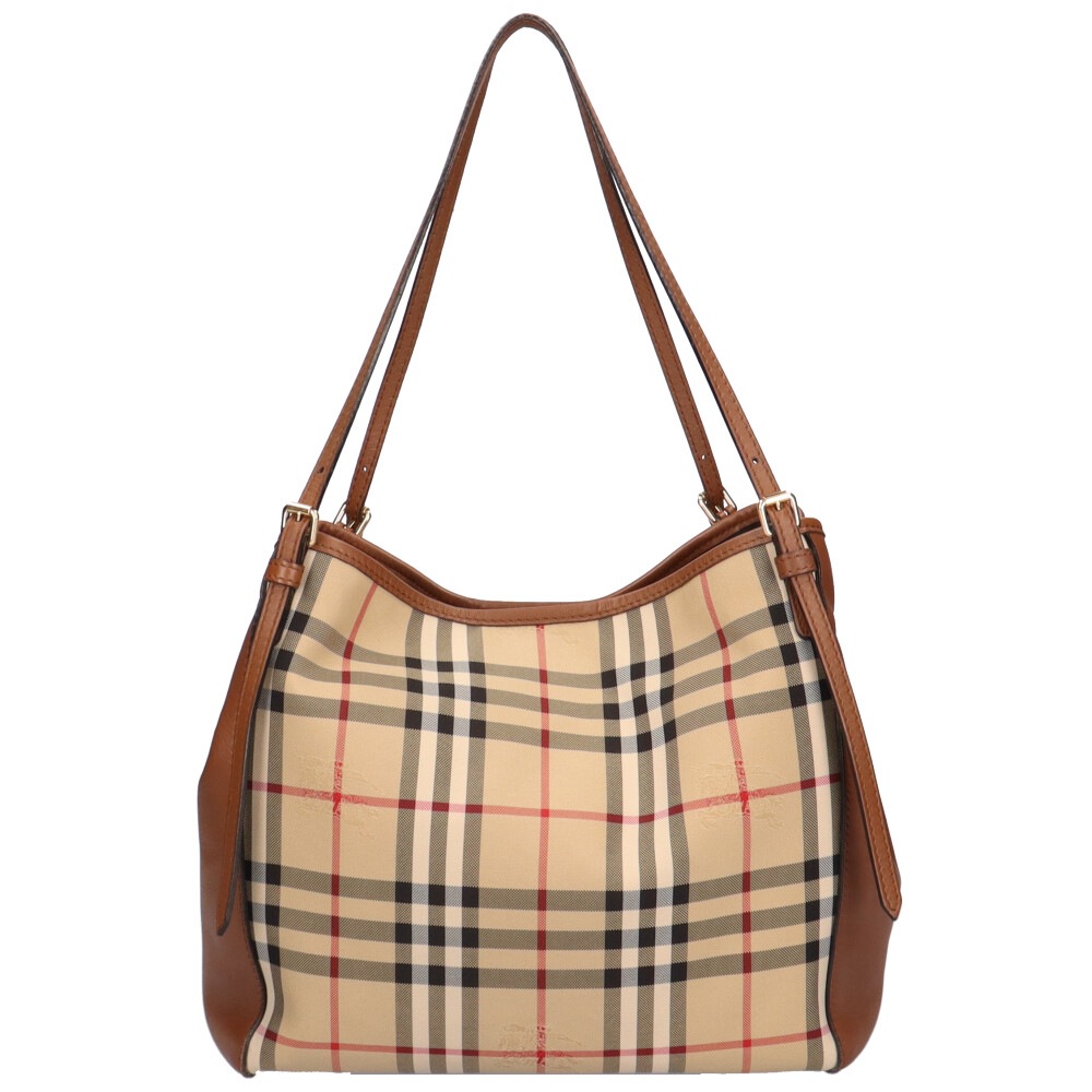 バーバリー トートバッグ ナイロン HONEY/TAN BURBERRY 中古 美品