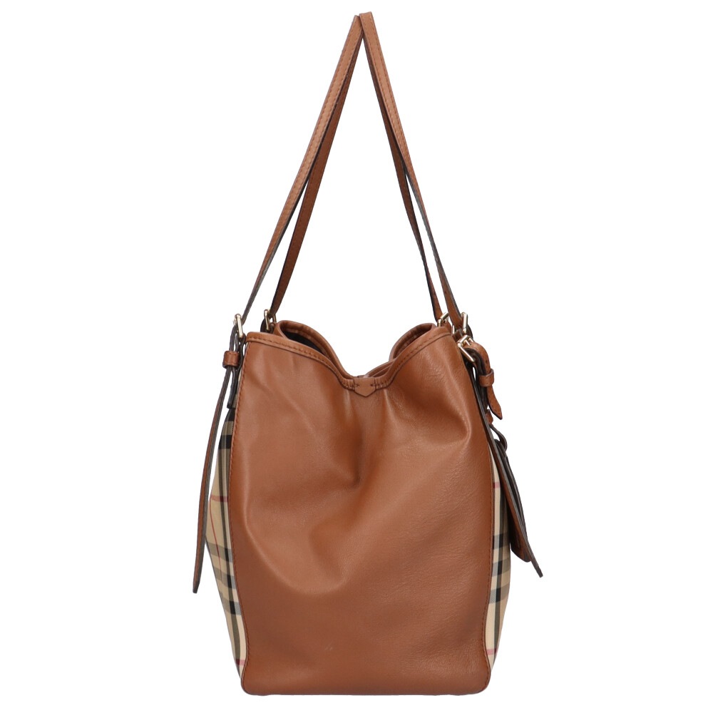 バーバリー トートバッグ ナイロン HONEY/TAN BURBERRY 中古 美品