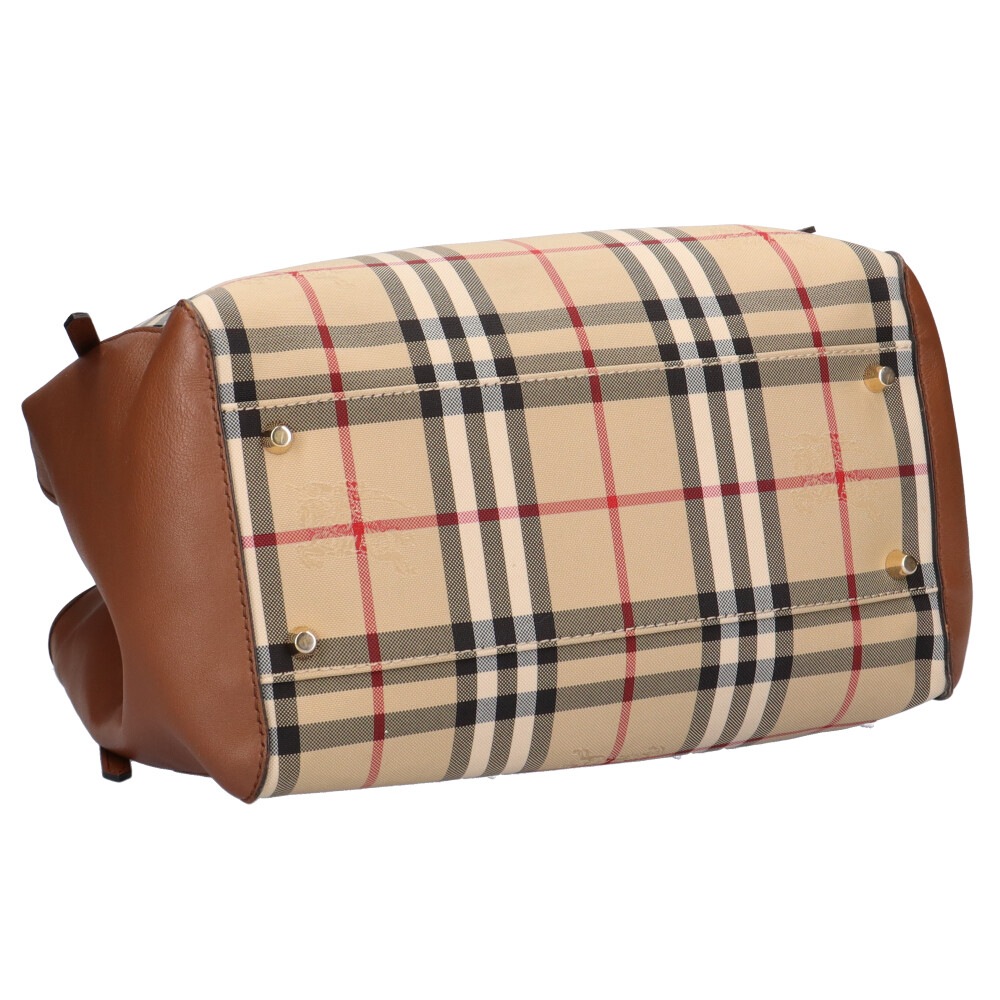 バーバリー トートバッグ ナイロン HONEY/TAN BURBERRY 中古 美品
