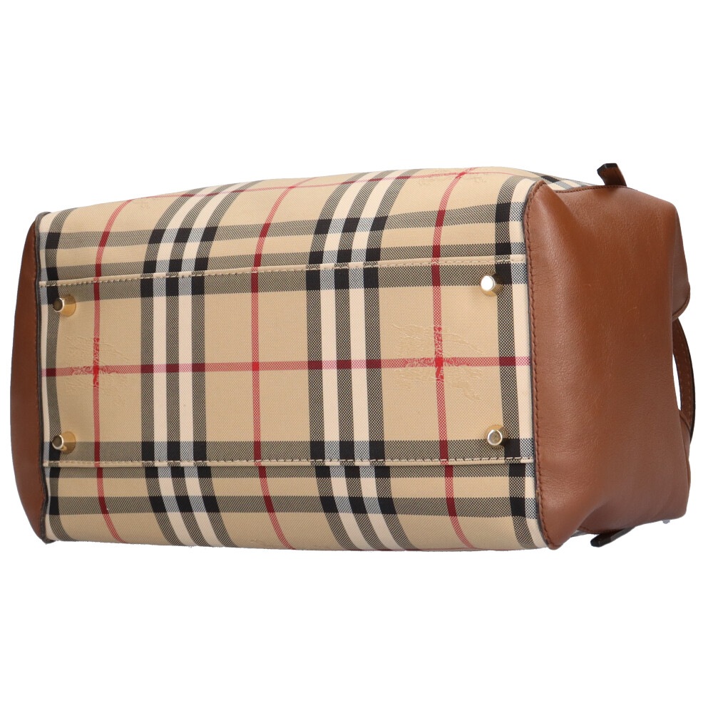 バーバリー トートバッグ ナイロン HONEY/TAN BURBERRY 中古 美品
