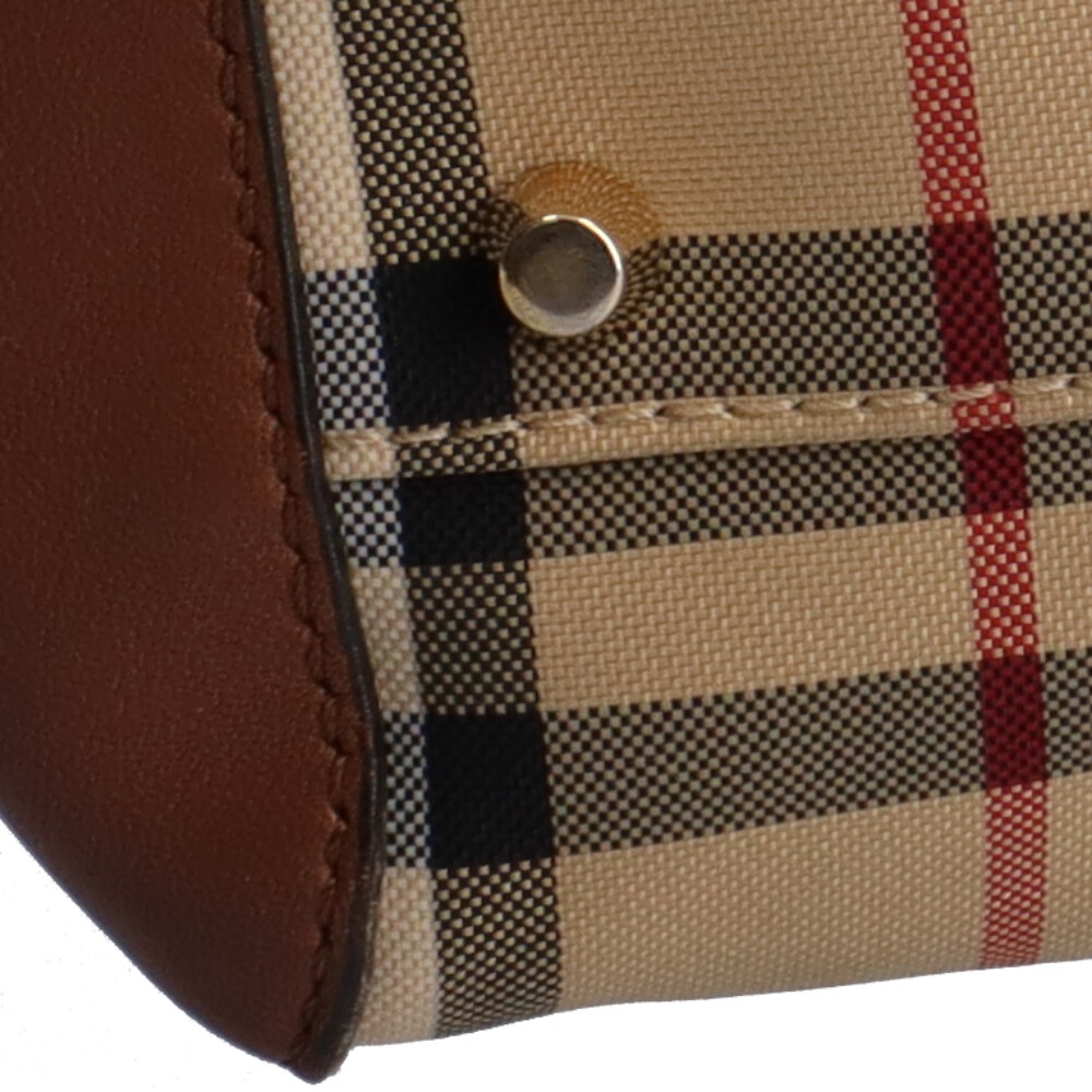 バーバリー トートバッグ ナイロン HONEY/TAN BURBERRY 中古 美品