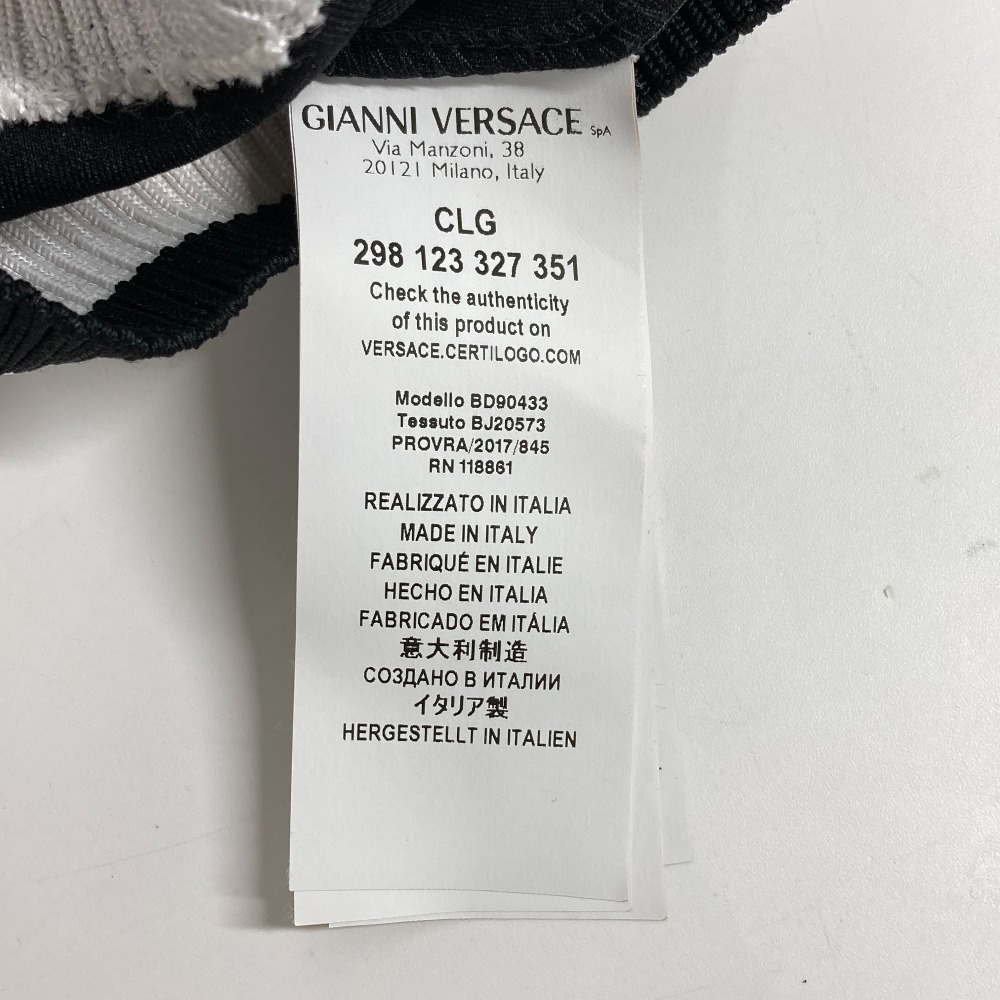 VERSUS ヴェルサス トレーナー ロゴ バイカラー アパレル 長袖 トップス ナイロン ブラック