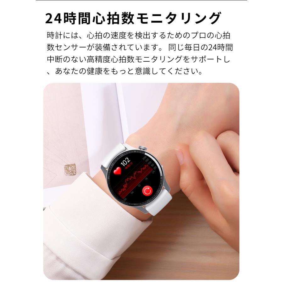 スマートウォッチ 日本製センサー 通話機能 血圧 血中酸素濃度 24時間体温測定 日本語説明書 iphone アンドロイド対応 2024 プレゼント