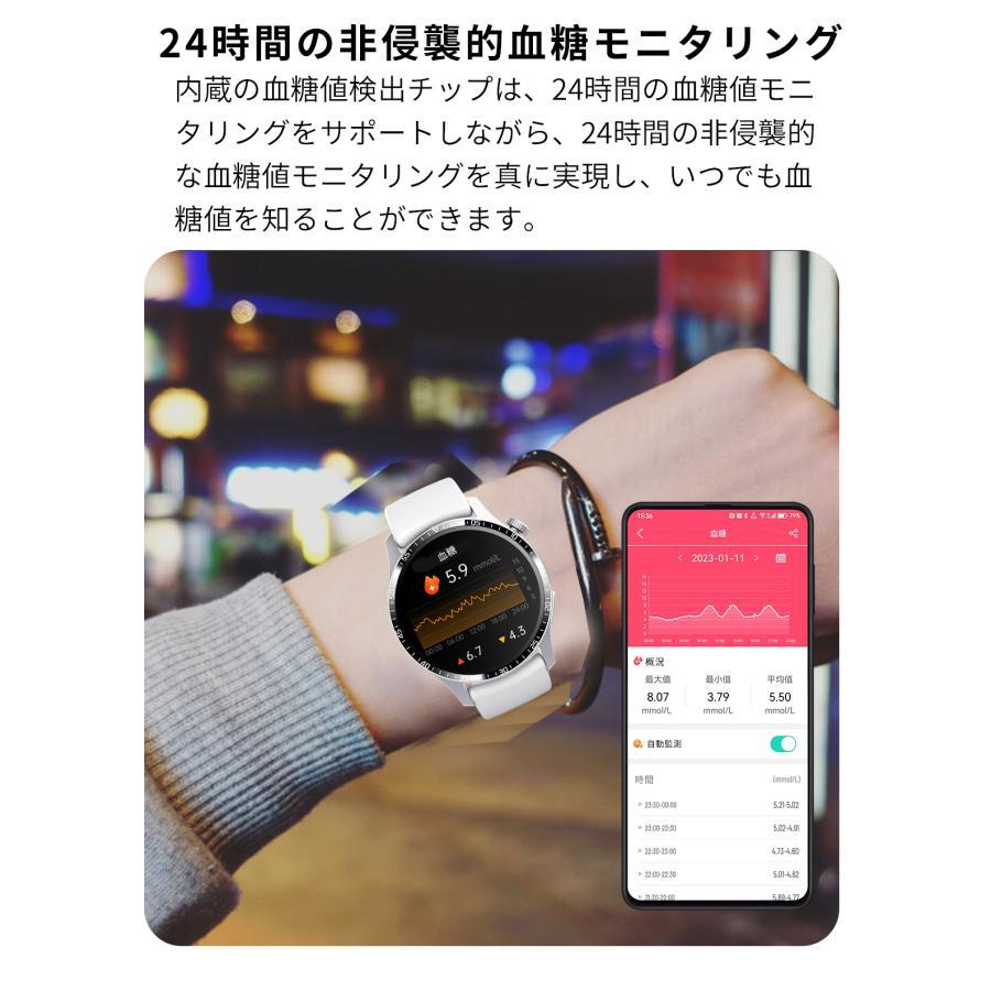 スマートウォッチ 日本製センサー 通話機能 血圧 血中酸素濃度 24時間体温測定 日本語説明書 iphone アンドロイド対応 2024 プレゼント