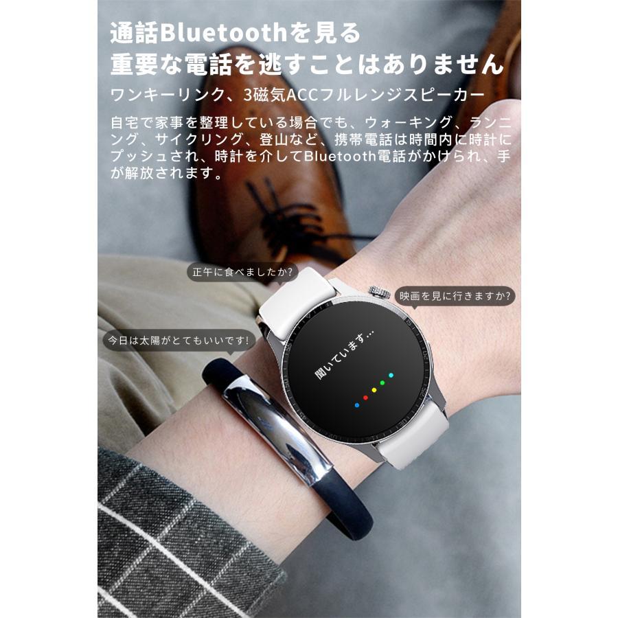 スマートウォッチ 日本製センサー 通話機能 血圧 血中酸素濃度 24時間体温測定 日本語説明書 iphone アンドロイド対応 2024 プレゼント