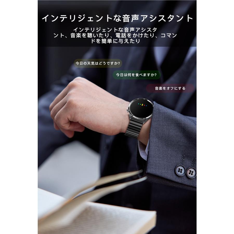 スマートウォッチ 日本製センサー 通話機能 血圧 血中酸素濃度 24時間体温測定 日本語説明書 iphone アンドロイド対応 2024 プレゼント