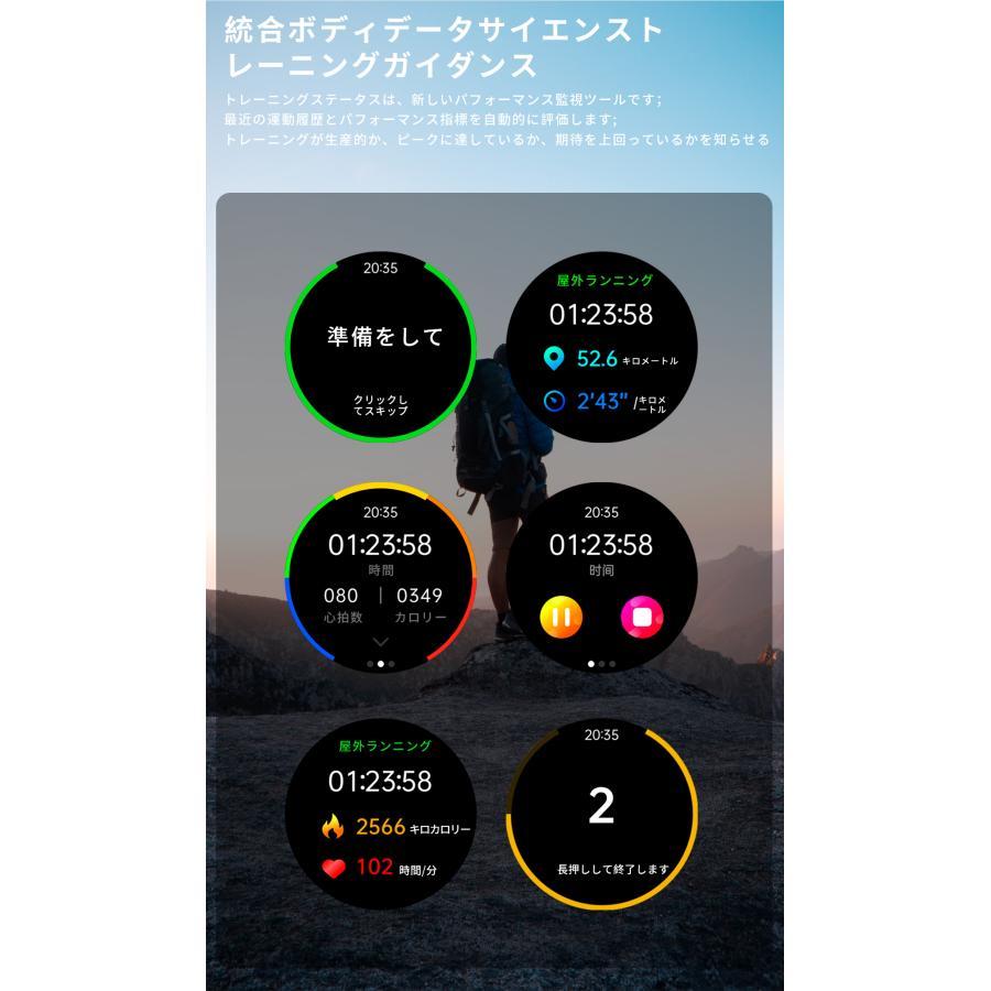 スマートウォッチ 日本製センサー 通話機能 血圧 血中酸素濃度 24時間体温測定 日本語説明書 iphone アンドロイド対応 2024 プレゼント