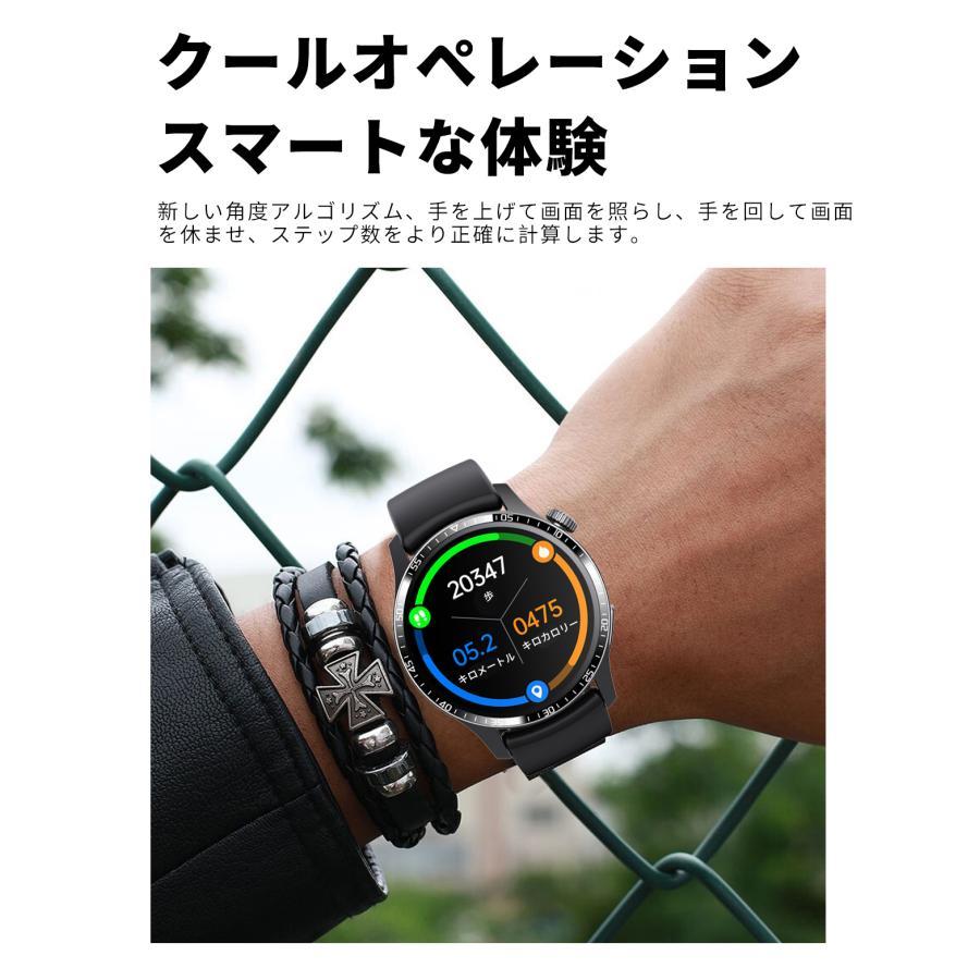 スマートウォッチ 日本製センサー 通話機能 血圧 血中酸素濃度 24時間体温測定 日本語説明書 iphone アンドロイド対応 2024 プレゼント