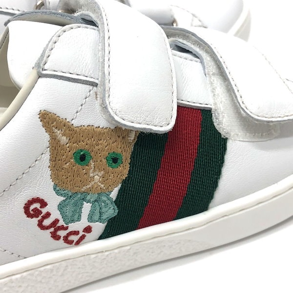 Qoo10] GUCCI スニーカー 猫 シェリーライン キャット