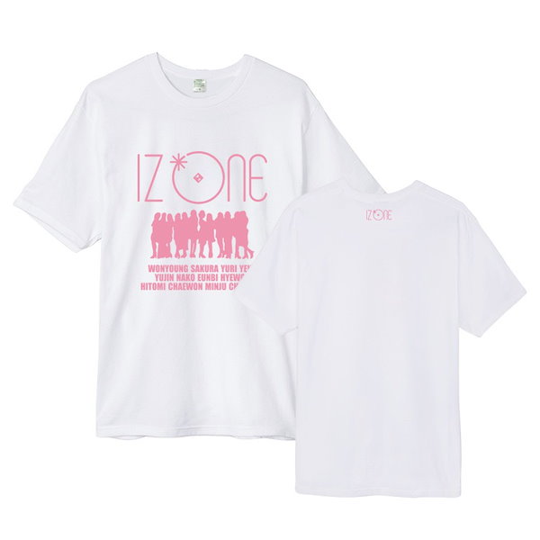 セール izone 刺繍ロゴ tシャツピンク