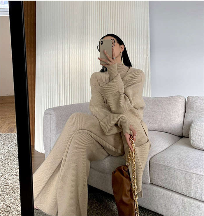 ニットセットアップ 3点セット レディース 秋 冬 長袖 リブニットセットアップ ワイドパンツ ロングカーディガン 長袖セーター トップス 上下セット ハイネック プルオーバー ロングパンツ ベルト付 ニットセットアップ 3点セット レディース 秋 冬 長袖 リブニットセットアップ ワイドパンツ ロングカーディガン 長袖セーター トップス 上下セット ハイネック プルオーバー ロングパンツ ベルト付