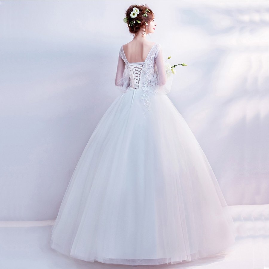 ウエディングドレス ロングドレス... : レディース服 結婚式 特価人気
