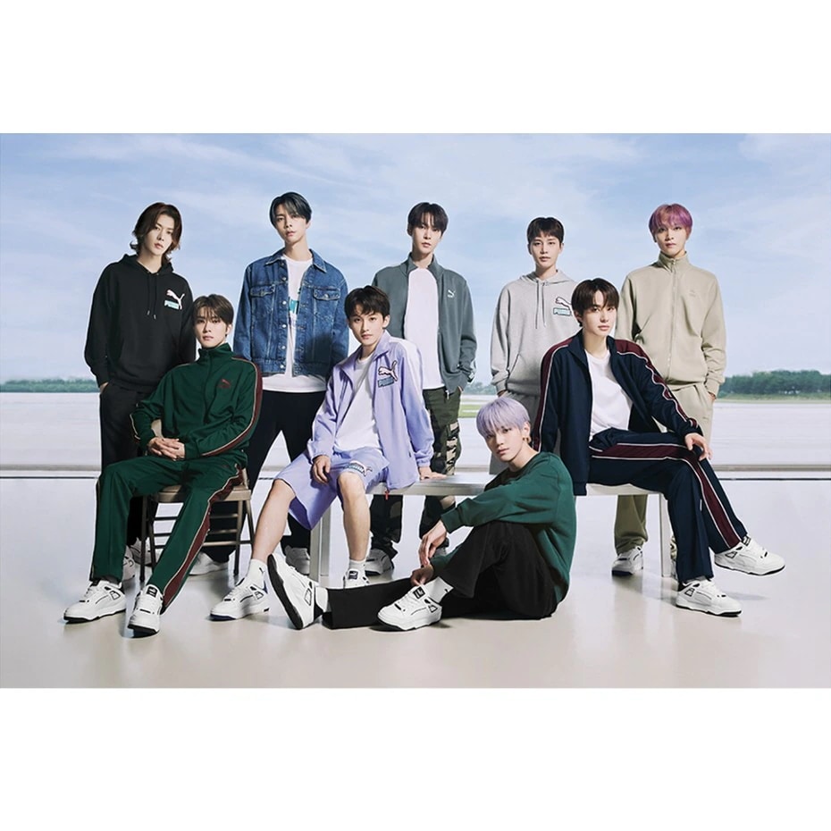 PUMA X NCTテヨン着用 プーマ共用 クラシックス ストレート スウェットパンツ