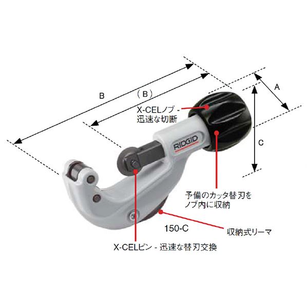 RIDGID（リジッド） 66737 150-L チューブカッター inoshishi-teacher.com