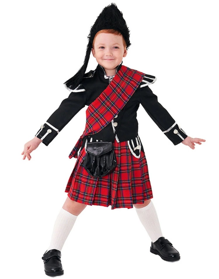 ハロウィン 衣装 子供 男の子 コスプレ 儀仗兵 士兵 ヨーロッパ風 黒 レッド チェック柄 トップス スカート ハロウィン 仮装 小学生 6点セット 子ども キッズ 変装 帽子 ミニバッグ ベルト