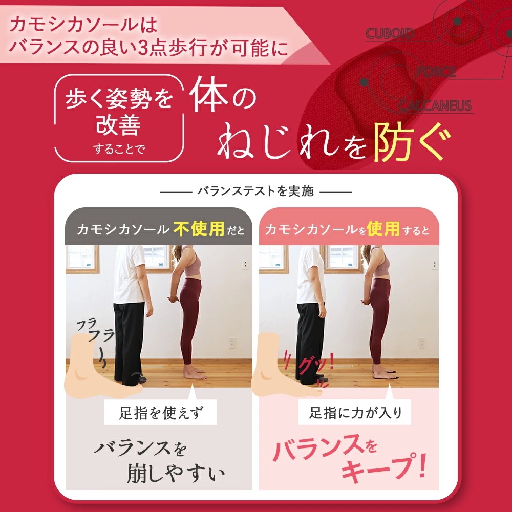 【公式】カモシカソール 世界特許技術採用 ダイエット ソール 美脚 美姿勢 消費カロリー アーチサポート 疲労軽減 履いて歩くだけ 筋トレ 浮き指 扁平足 o脚 中敷き インソール KAMOSHIKA 【公式】カモシカソール 世界特許技術採用 ダイエット ソール 美脚 美姿勢 消費カロリー アーチサポート 疲労軽減 履いて歩くだけ 筋トレ 浮き指 扁平足 o脚 中敷き インソール KAMOSHIKA