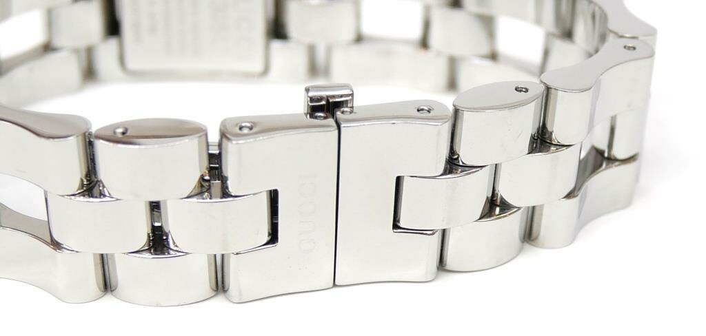 グッチ GUCCI 腕時計 クオーツ SS 2305L 黒盤 ステンレススチール 【中古】(64141)