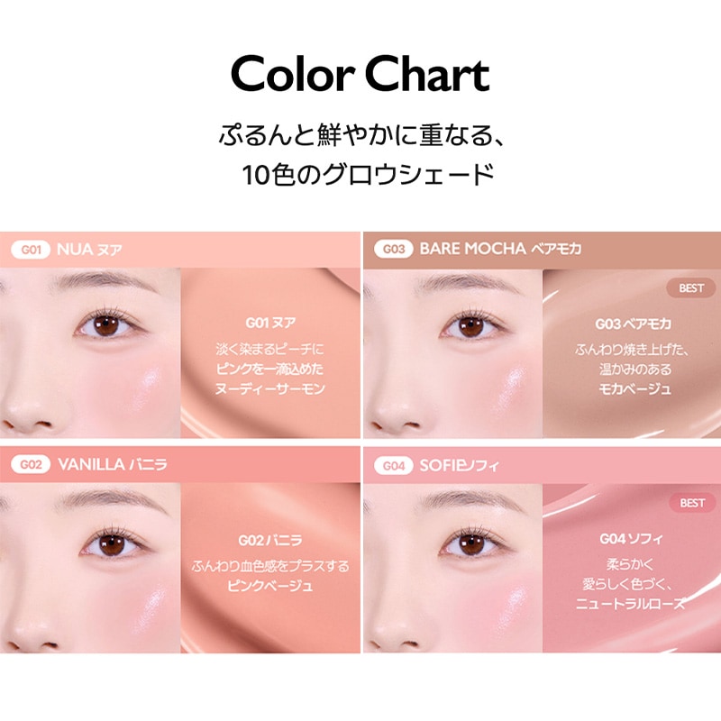 23490円相当 vidivici チーク 10本セット 新品同様 Qoo10] VIDIVICI 【miniクリームチークgift/100