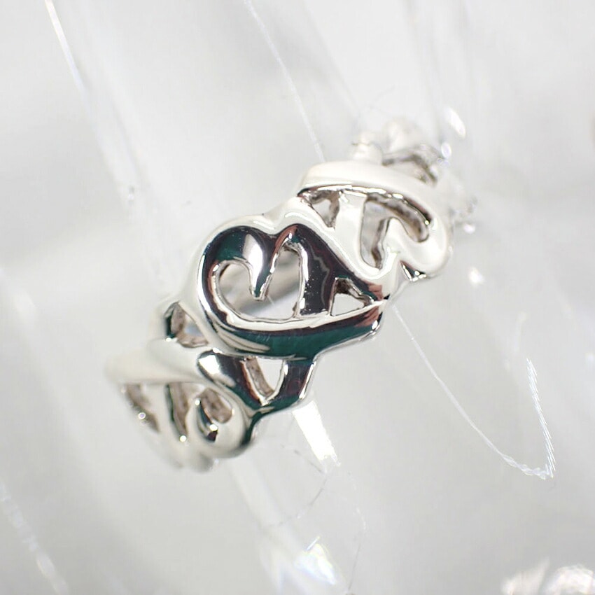 美品 ティファニー トリプルラビングハート リング 17号 ヴィンテージ 希少 TIFFANY/ティファニー 925 トリプルラビングハート リング /17号/g419