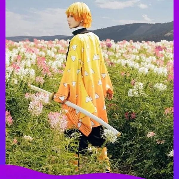 Qoo10] 鬼滅の刃 我妻 善逸 コスプレ 衣装セッ