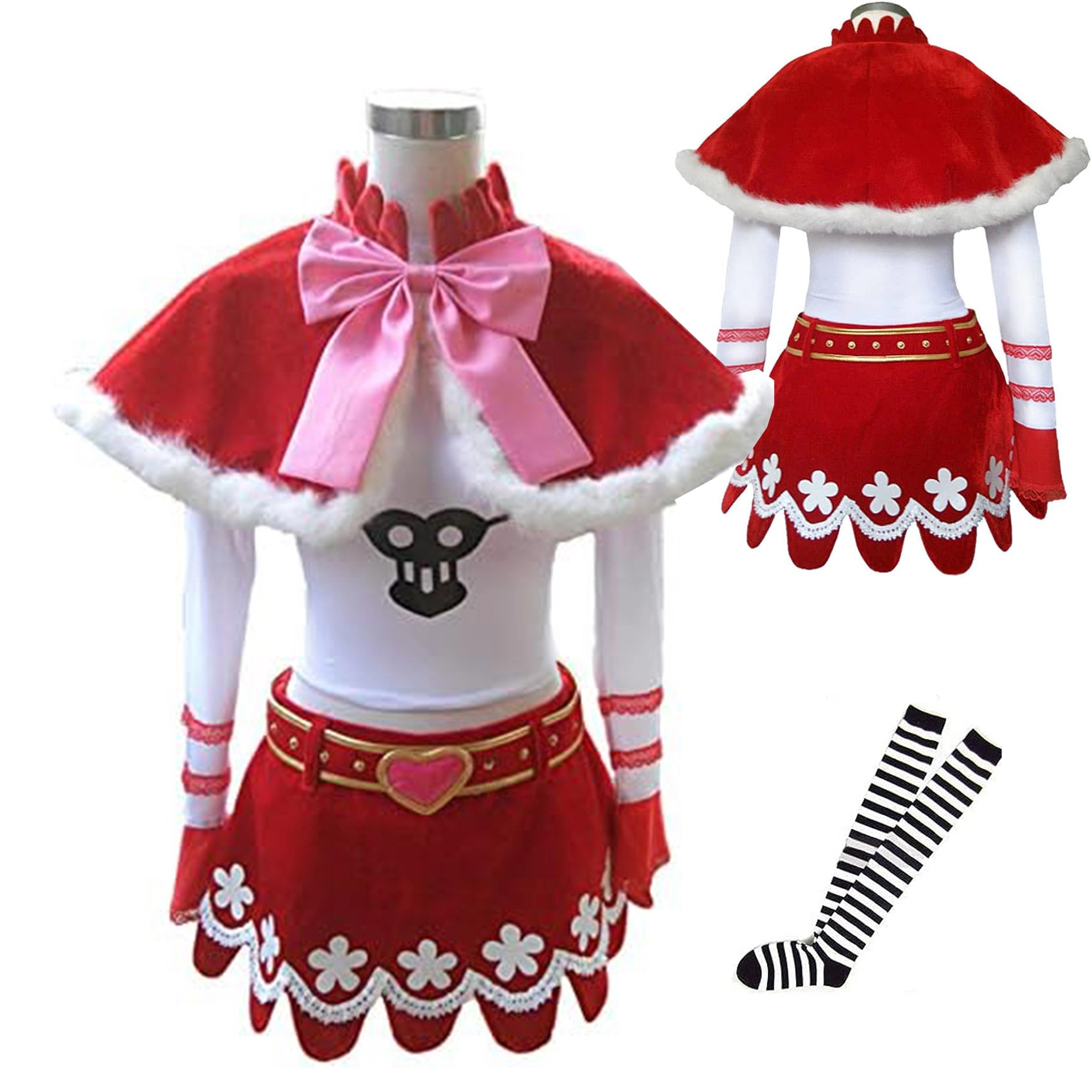 【全シリーズ発売中】 【値引き中】傘無し 靴 ウィッグ 王冠 衣装＋ストキング コスプレ コスチューム 演出服 仮装 文化祭 学園祭 クリスマス ハロウィン ワンピース PIECE ONE PERO