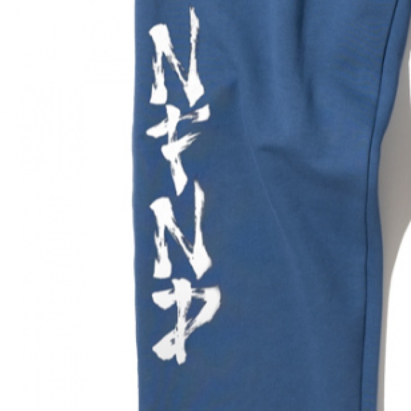 NOT4NERD ブラッシュ NFND ロゴストリングスウェットパンツ-インディゴブルー NOT4NERD ブラッシュ NFND ロゴストリングスウェットパンツ-インディゴブルー