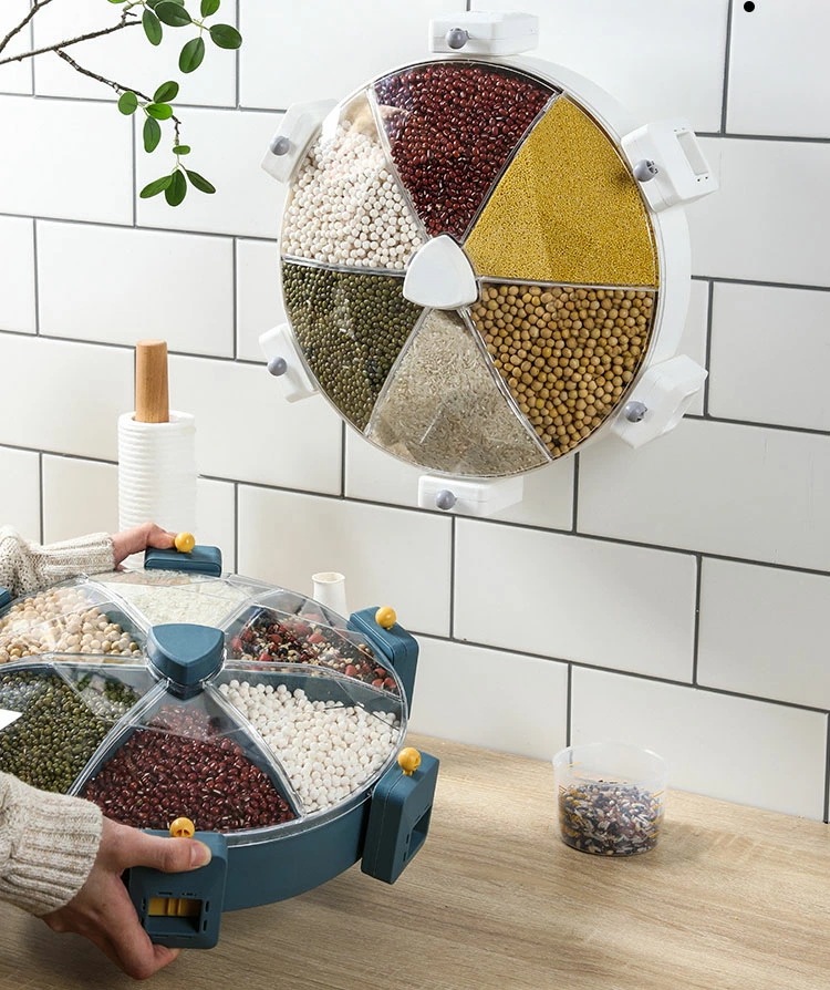 米びつ 8.5L お米収納 回転式 壁に取り付け おしゃれ キッチン用品 キッチン収納 保存容器 ライスボックス プラスチック 漏斗 計量カップ付き ホワイト ネイビー ハトムギ 小豆 楽天海外通販 米びつ 8.5L お米収納 回転式 壁に取り付け おしゃれ キッチン用品 キッチン収納 保存容器 ライスボックス プラスチック 漏斗 計量カップ付き ホワイト ネイビー ハトムギ 小豆 楽天海外通販