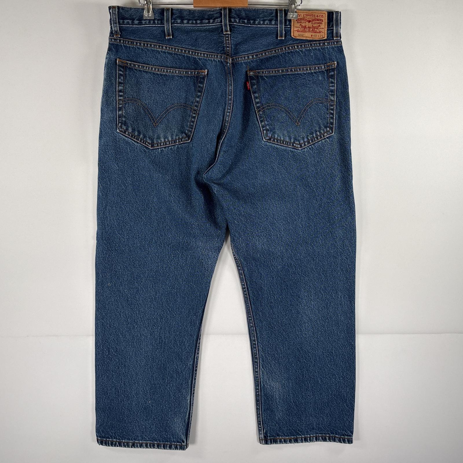 古着 デニムパンツ 505 ストレート ジーパン ジップフライ 大きいサイズ ジーンズ w40 L29 ブルー メンズ 古着 デニムパンツ 505 ストレート ジーパン ジップフライ 大きいサイズ ジーンズ w40 L29 ブルー メンズ