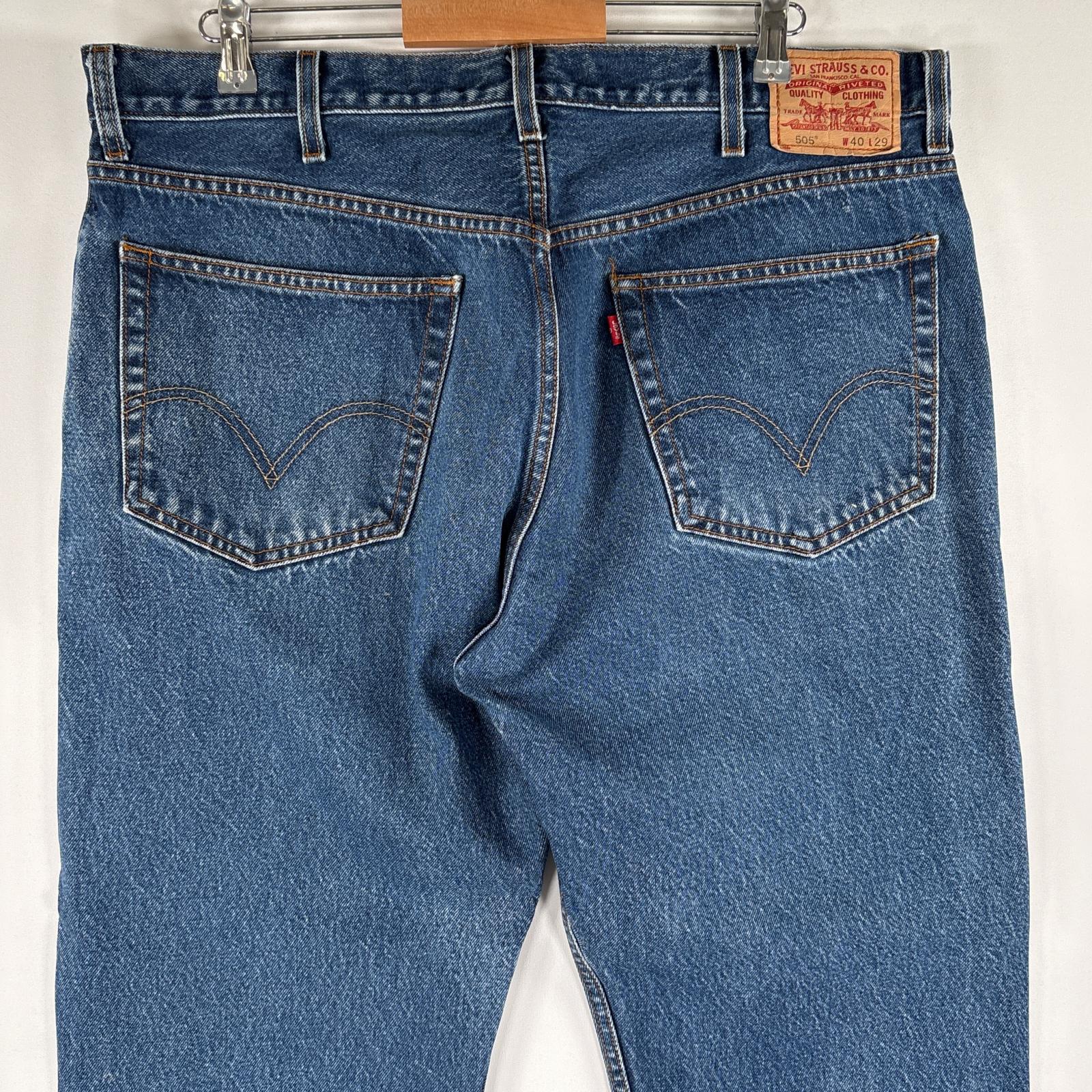 古着 デニムパンツ 505 ストレート ジーパン ジップフライ 大きいサイズ ジーンズ w40 L29 ブルー メンズ 古着 デニムパンツ 505 ストレート ジーパン ジップフライ 大きいサイズ ジーンズ w40 L29 ブルー メンズ