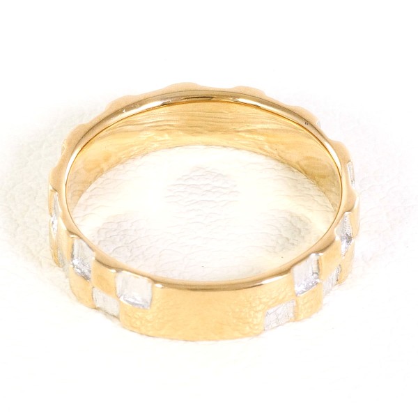 K18 18金 PG ピンクゴールドWG リング 指輪 8号 総重量約3.4g ジュエリー 中古 K18 18金 PG ピンクゴールドWG リング 指輪 8号 総重量約3.4g ジュエリー 中古