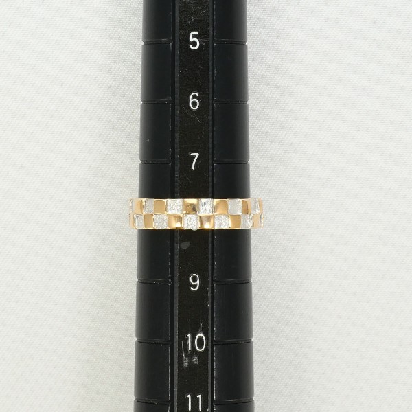 K18 18金 PG ピンクゴールドWG リング 指輪 8号 総重量約3.4g ジュエリー 中古 K18 18金 PG ピンクゴールドWG リング 指輪 8号 総重量約3.4g ジュエリー 中古