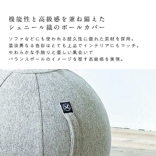 MIVIOS バランスボール シェリア 直径55cm カバー付き 椅子 スツール 軽量 空気入れ付き ストレッチ フィットネス ヨガ ヨガボール エクササイズボール ミビオス みびおす MVS355 MIVIOS バランスボール シェリア 直径55cm カバー付き 椅子 スツール 軽量 空気入れ付き ストレッチ フィットネス ヨガ ヨガボール エクササイズボール ミビオス みびおす MVS355