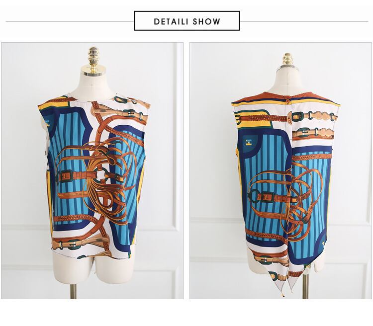 カットソー ブラウス 肩出し ノースリーブ ラウンドネック 丸首 柄 コットン 綿 ポリエステル 韓国 クールビズ 可愛い かわいい 韓国 大人 上品 サマー 夏 春 レディース 女性用 親子