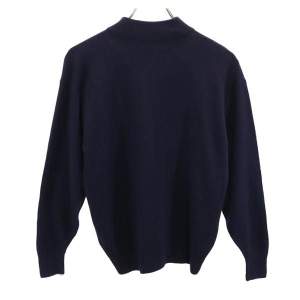 バーバリーズ 英国製 ウール 長袖 セーター 38 ネイビー系 Burberrys ニット レディース バーバリーズ 英国製 ウール 長袖 セーター 38 ネイビー系 Burberrys ニット レディース
